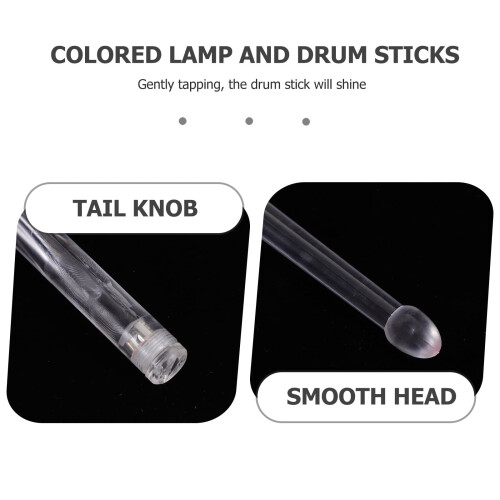 1 Set Lighted Drumsticks Polymer Resistant to Play for Dark Environment Performance 2