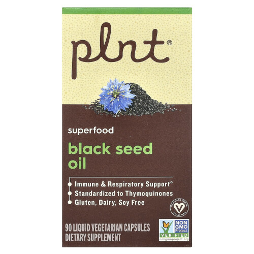 Plnt, Μαύρη Σπάνια Ολίων, 90 Liquid Vegetarian Capsules
