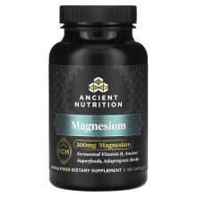 Ancient Nutrition, Magnesio, 300 mg, 90 Capsule (100 mg per Capsula)