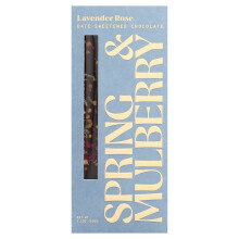 Primavera y Morera, Chocolate Endulzado con Fechas, Lavanda Rosa, 2.1 oz (60 g)