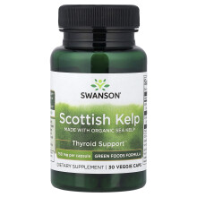 Swanson, Alga Escocesa, Hecha con Alga Marina Orgánica, 750 mg, 30 Cápsulas Vegetales
