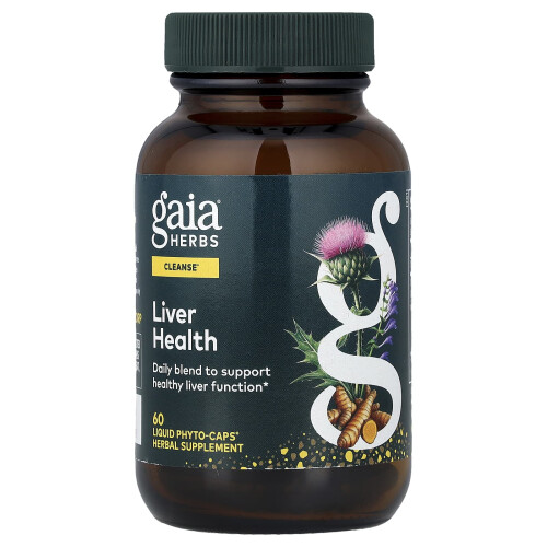 Gaia Herbs, Υγεία του Ήπατος, 60 Λυκούλες Φυτο-Κάψουλες