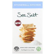 Stonewall Kitchen, Down East Crackers, Glutenvrij, Zeezout, 4,4 oz (125 g)