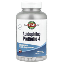 KAL, Acidophilus Probiotische-4, 250 VegCaps