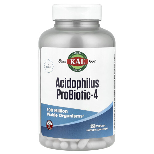 KAL, Acidophilus Probiotische-4, 250 VegCaps