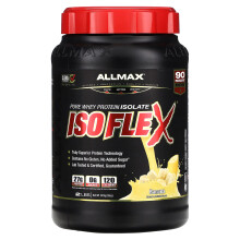 ALLMAX, Isoflex, Proteine de lapte pură izolată la 100%, Banana, 2 lbs (907 g)