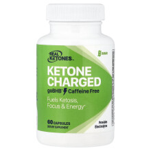 Real Ketones, Ketone Charged, goBHB, Koffeinfrei, 60 Kapseln