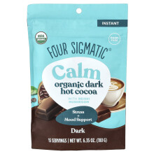 Four Sigmatic, Calm, Cioccolato Caldo Organico Scuro, 6.35 oz (180 g)