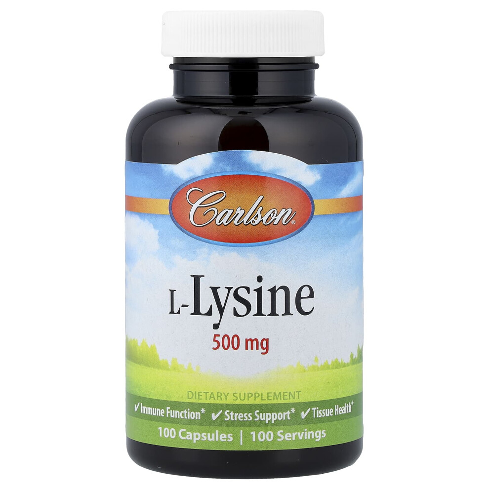 Carlson , L-Lysine, 500 Mg, 100 Capsules