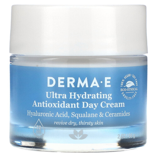 DERMA E, Υπερυψωμένη Αντιοξειδωτική Ημέρα Κρέμα, 2 oz (56 g)