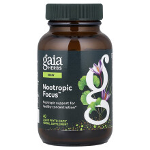 Gaia Herbs, Nootropische Konzentration, 40 vegane flüssige Phyto-Kapseln