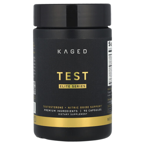Kaged, Elite Series, Test, Testosteron + Nitrioxide ondersteuning, 90 capsules