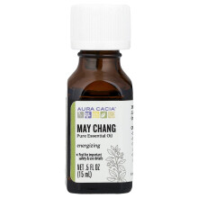 Aura Cacia, Pure Essential Oil, May Chang, 0,5 fl oz (15 ml)