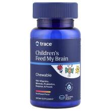 Trace Minerals Æ, Dziecięcy Karm, Fruit Punch, 60 Czaszkowych Wafelków