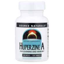 Source Naturals, Huperysiini A, 100 mcg, 120 Tabletteja