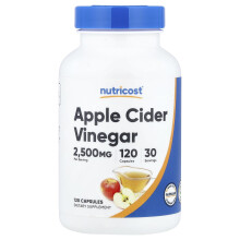 Nutricost, Apfelschorle-Vinegar, 120 Kapseln (625 mg pro Kapsel)
