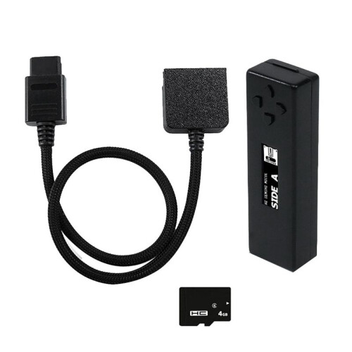 For FDSkey Disk System Drive Emulator+Cable Adapter+4GB Card with OLED Display for  Twin Famicom Emulator Black