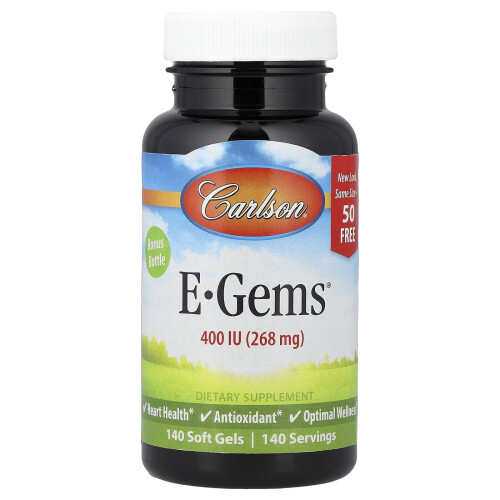 Καρλσον, E-Γεμματα, 268 mg (400 IU), 140 Μягρες Γεμματα