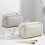Geräumige Kultur-/Kosmetiktasche Beige 4