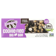 Lenny & Larry's, Cookie-Fied Big Bar, Cookies & Creme, 12 Barov, 3.17 oz (90 g) Každý
