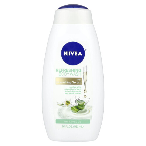 NIVEA Nivea, Ανανέωση Σώματος Γελοχίδα, Φρέσκο Αλόη & Λίλι,  20 fl oz (591 ml)