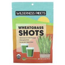 Wilderness Poets, Organic Wheatgrass Shots, 3.5 oz (99 g)