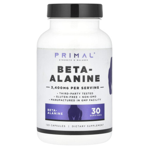 PrePrimal, Beta-Alanină, 120 Capsule (850 mg per Capsulă)