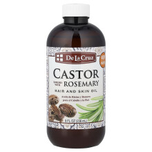 De La Cruz, Aceite para Cabello y Piel, Infundido con Aceite de Castor y Romero, 8 fl oz (236 ml)