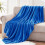 Fleece Throw Blanket 50x60 in Cobalt Blue 3