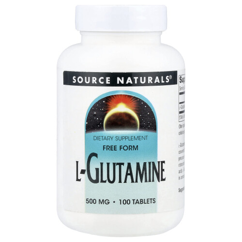 Source Naturals, L-Glutamina, 500 mg, 100 Tabletek
