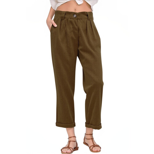 Γυναικείο παντελόνι tactical cargo με λάστιχο στη μέση και 28 τσέπες 1