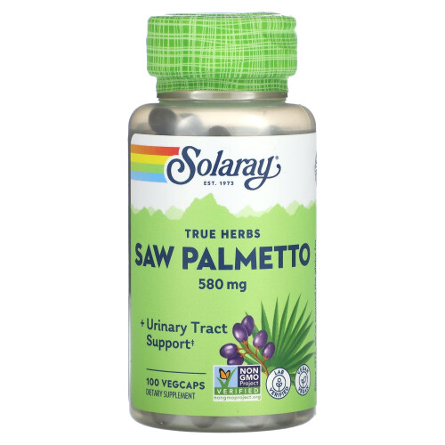 Solaray, True Herbs, Palmboom, 580 mg, 100 Vegcaps