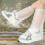 Waterproof Rain Shoe Covers Plastic Drawstring Non-Slip 2