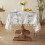 Floral & Birds Tassel Tablecloth, Polyester, 135x100cm 5