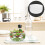 Saladekom van transparant borosilicaatglas (1 stuk) 6