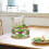 Saladekom van transparant borosilicaatglas (1 stuk) 8