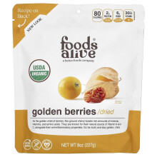 Foods Alive, Ökológiai Aranyeper, Szárítva, 8 oz (227 g)
