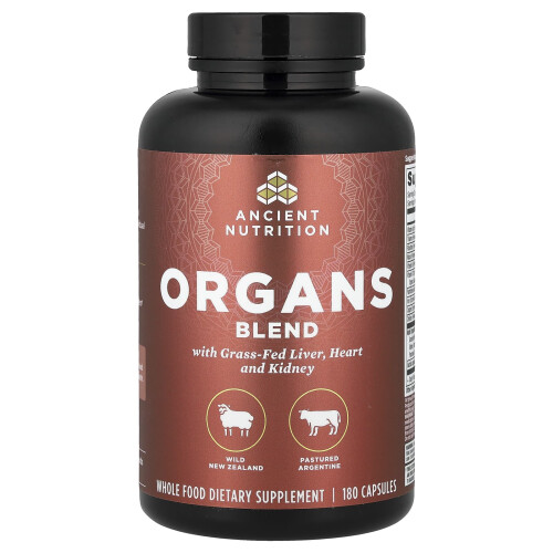 Ancient Nutrition, Organs Blend, 180 kapsułek