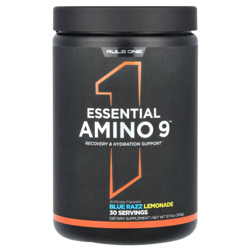Rule One Proteins, Απαραίτητα Αμινοξέα 9, Μπλε Ράζ Λεμόνι, 12.17 oz (345 g)