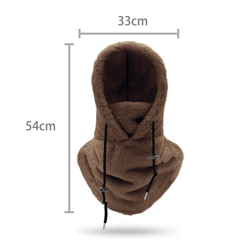 Balaclava vinter ansigts- og halsmaske DarkBrown 1