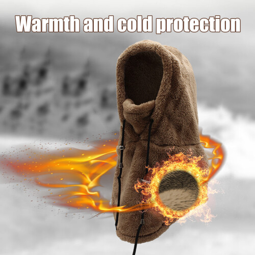 Balaclava vinter ansigts- og halsmaske DarkBrown 2