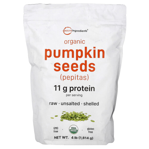 Micro Ingredients, Sămânță de pepene, Neînsărată, 4 lb (1,814 g)