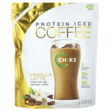 Chike Nutrition, Café Iced Proteico, Vanilla Latte, 16.3 oz (462 g)