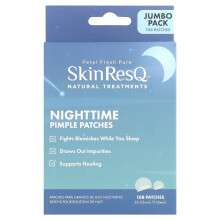 Tratamente Naturale SkinResQ de Petal Fresh, Pacle de Puncte de Acnee de Noapte, 108 Pacle