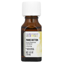 Aura Cacia, Pure Essentiële Olie Blend, Panic Button, 0,5 fl oz (15 ml)