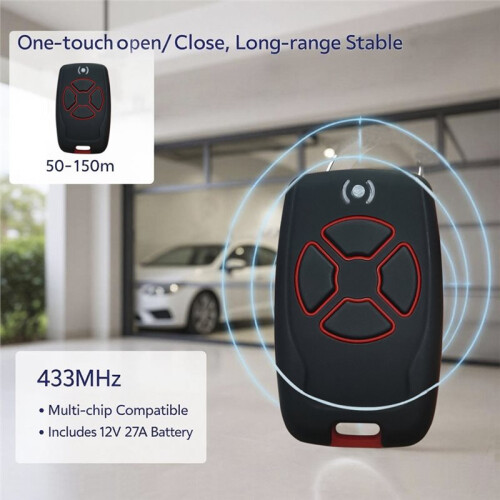 433M Wireless Remote Control  with Fixed Learning Code for Doors, Windows, Roller Shutters, Garage Doors Keys B 2
