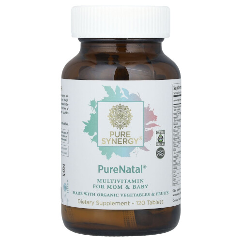 Pure Synergy, PureNatalÆ, Multivitamina per Mamme e Bambini, 120 Comprimati
