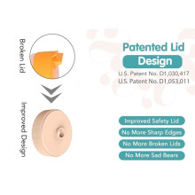 Vaso de Oso de Miel con Pajita para Bebés, 8 Oz, con Tapa, Paquete de 3, Juego de Biberones para Terapia y Aprendizaje.