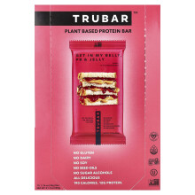Trubar, Bar di Proteine Vegetali, Get In My Belly, PB & Jelly, 12 Bar, 1.76 oz (50 g) Ogni