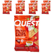 Quest Nutrition, Tortilla-Style-Protein-Chips, Buffalo Ranch, 8 Beutel, 1,1 oz (32 g) Jeder